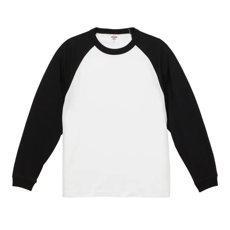 United Athle 5048-01 5.6オンス ラグラン ロングスリーブ Tシャツ（1.6インチリブ）